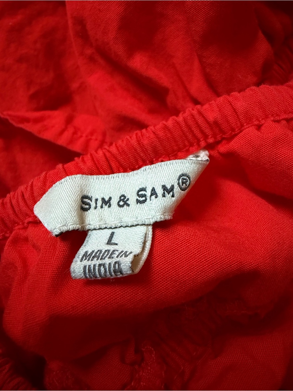 Bright Red Ruffled Tank Top - Picture 2 of 4